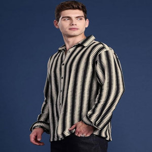 Camisa Casual de Manga Larga para Hombre OEM, Antiarrugas, Transpirable, 100% Algodón Orgánico Lavado, para Adolescentes, Verano 2024 - Product Image 5