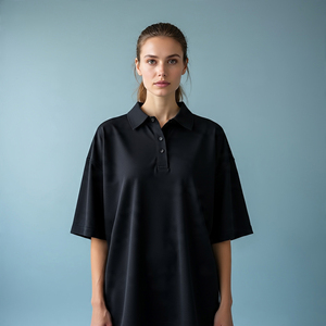 Polos de gran tamaño, ropa deportiva para mujer, camisa de hombro caído de Golf, ropa de calle para correr de manga corta para mujer, polos para mujer - Product Image 3