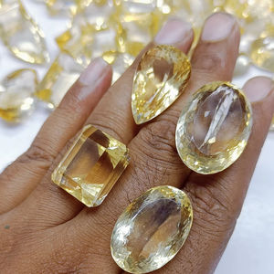 Piedra Preciosa de Citrino Natural de Súper Calidad Hecha a Mano |   Gema Suelta Amarilla Tratada con Calor |   Piedra Limpia Certificada por Terceros 8-25 - Product Image 2