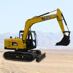 Mini-excavatrice hydraulique <span class=keywords><strong>TZ80</strong></span> |   Chenilles en caoutchouc |   Économique en carburant |   Fonctionnement et entretien faciles - Product Image 6