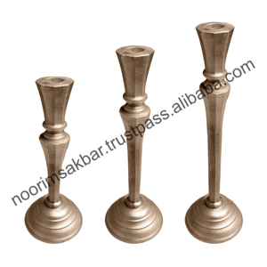 เชิงเทียนอลูมิเนียมทำมือสุดหรู ปี 2026 ดีไซน์คลาสสิก พร้อมการชุบนิกเกิลแบบหยาบ EPL พิมพ์ลายตามสั่ง สำหรับตกแต่งบ้านในเทศกาลคริสต์มาส - Product Image 6