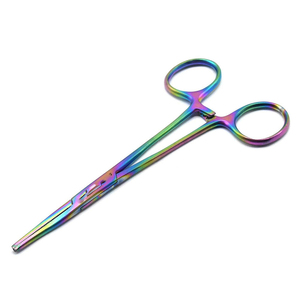 Pince hémostatique pour moustiques Pince dentaire chirurgicale droite et incurvée en acier inoxydable - Product Image 1
