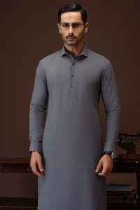 Salwar Kameez uni respirant en coton 100% Fabriqué traditionnellement en 2 pièces Costume de cérémonie Fabriqué au Pakistan Musulmans Shalwar Kameez - Product Image 3