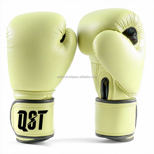 Guantes de boxeo profesionales del fabricante, equipo de cuero de alta calidad para golpear Kickboxing y entrenamiento de lucha de combate - Product Image 2