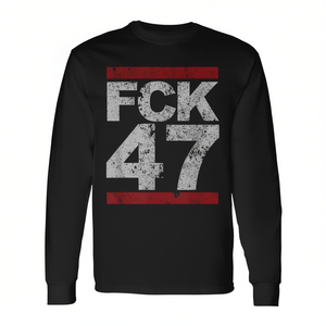 T-shirt promozionale a maniche lunghe effetto distressed FCK 47 - Product Image 2