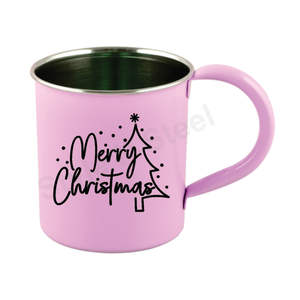 แก้วมัคทรงลึกพร้อมหูจับ สแตนเลส - Product Image 1