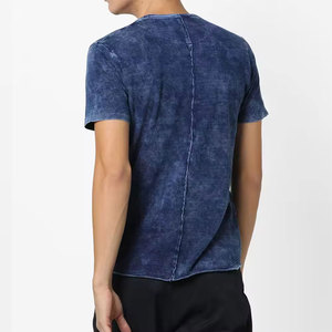 T-shirt en coton personnalisé pour hommes de haute qualité à manches courtes sur le cou T-shirt à la mode grande taille T-shirt pour hommes - Product Image 4