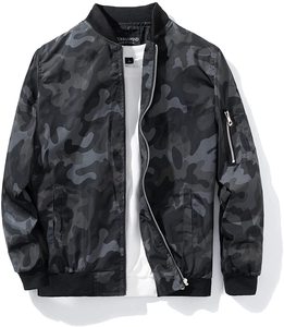 Chaqueta Bomber Cortavientos de Golf Impermeable con Bordado para Hombre, Tallas Grandes, Estilo Urbano, Ecológica, Venta al por Mayor - Product Image 1