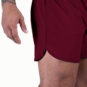 กางเกงขาสั้นออกกำลังกายวิ่งออกกำลังกายสำหรับผู้ชายกางเกงออกกำลังกายเอวยางยืดและเชือกรูดน้ำหนักเบาแห้งเร็ว - Product Image 5