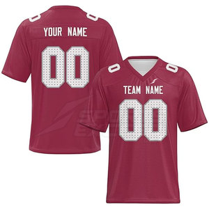 Maillot de football américain personnalisé en gros, respirant, à manches courtes, de haute qualité, séchage rapide, 100% polyester - Product Image 1