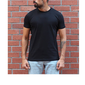 T-shirt court décontracté pour homme en polyester/coton, coupe oversize, style hip-hop, avec logo personnalisé, impression numérique, motif uni, style streetwear - Product Image 2