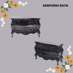 High Quality <b>Bedside</b> Storage <b>Table</b> with 3 Drawers Solid Wood Luxury Modern Bedroom Furniture Made in Indonesia - Product Image 4