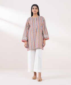 Ropa informal de secado rápido Kurtis de diseño personalizado para mujer con estampado de tendencias última colección de ropa india y pakistaní - Product Image 4