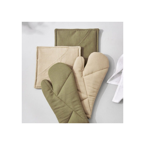 แผ่นรองกันความร้อนผ้าคอตตอนปักลายผ้าทนความร้อนสำหรับห้องครัว100% อย่างยั่งยืน - Product Image 6