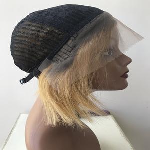 Perruque Lace Frontal Wig naturelle lisse ombrée, 13x4, pre-plucked 1B/27, perruque Lace Frontal Wig pour femmes - Product Image 6