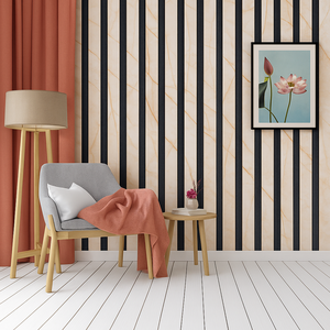 Panneaux muraux et de sol en PVC cannelés - Imperméables, résistants aux termites, ignifuges, installation facile, design moderne pour une utilisation intérieure/extérieure - Product Image 1