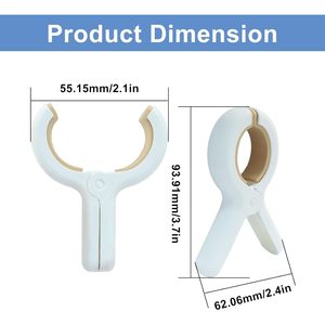 6 Pack clip per indumenti in plastica telo mare e stendibiancheria appendiabiti clip stendino esterno per asciugatura biancheria - Product Image 5
