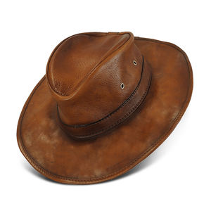 Moda de cuero Nuevo diseño Sombrero de cuero/Sombrero deportivo sin estructura con logotipo personalizado bordado - Product Image 1