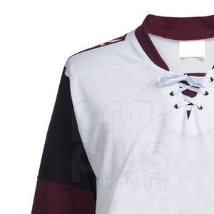 Nouveauté Vêtements d'entraînement Maillot de hockey sur glace Service OEM Conception personnalisée Durable 100% polyester Respirant Séchage rapide Écologique - Product Image 4