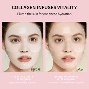 Vente en Gros OEM, Lot de Masques en Feuille de Cristal Hydrogel au Collagène et Vitamine C Hydratants de 30g pour Visage et Corps, Spécialement Conçus pour Femmes à Peau Sensible - Product Image 3