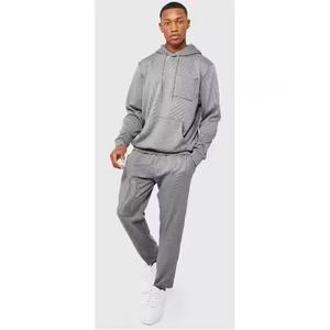 ชุดวอร์มผ้าฝ้ายทรงเข้ารูปแบบมีฮู้ด ระบายอากาศได้ดี ลายพิมพ์แบบรีดร้อน สำหรับผู้ชาย รุ่นใหม่ปี 2025  ขั้นต่ำในการสั่งซื้อน้อย - Product Image 1