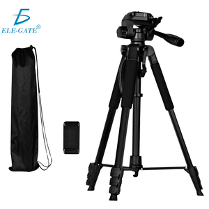 53-180cm <b>Camera</b> and Cell Phone Tripod with 360 <b>Panoramic</b> Remote Control Head 1/4\" Quick Release Plate Made of Aluminum Alloy - Product Image 1