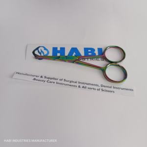 กรรไกรตัดขนจมูกปลายมนสีรุ้ง กรรไกรขนาดเล็ก กรรไกรตัดด้าย กรรไกรปักผ้า ผู้ผลิตกรรไกรปักผ้าตามสั่ง - Product Image 2