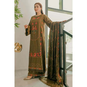 Vestido Pakistaní Aneelas Luxury Chikankari Lawn Edition TC-1493, Salwar Kameez/Traje de Algodón Pintado a Mano para Fiestas y Ocasiones - Product Image 1
