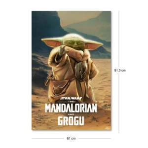 Digital Printed the Mandalorian & Grogu <b>Poster</b> for Decoration - Product Image 2