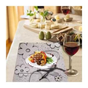 Traditional Embroidered Floral Design Printed Pattern Rich Look Kitchen Decor Super Durable Wedding Dining Table Mat Accessories - Product Image 1