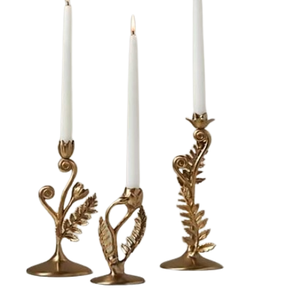 Bougeoir décoratif d'intérieur en métal poli d'or de haute qualité occasion de noël accessoires d'éclairage à la maison bougeoir - Product Image 2