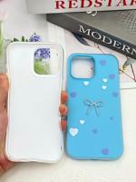 Casing Coquette Bow untuk Model Android, Motif Pita Lucu, Bagian Belakang Transparan Mengkilap, Grosir