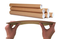 Tube à affiche en papier Kraft/Spécial A1-A4, fabriqué en papier, avec couvercle en plastique pour usage artisanal