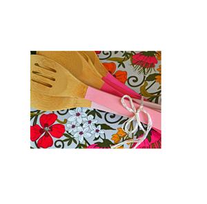 Cuillère fourchette couteau en bois vintage écologique ensemble de couverts couverts en bois pour la nourriture Restaurant utilise la vente chaude - Product Image 1