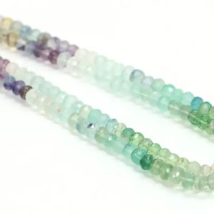 Cuentas Redondas Facetadas de Multifluorita Natural, Cuentas de Piedras Preciosas Facetadas de Fluorita de 6-9 mm, Calidad AA, Cuentas al por Mayor - Product Image 6