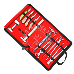 Farrier Tools Set Veterinary Instrument Tools Kit Hoof Cutter 4 Cuchillos Hoof Loop cuchillo set Shoe Hammer set Hoof nail clincher - Product Image 1