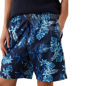 Pantalones cortos de sublimación de poliéster 100% con cierre de cordón estilo informal transpirable frente logotipo personalizado corto - Product Image 3