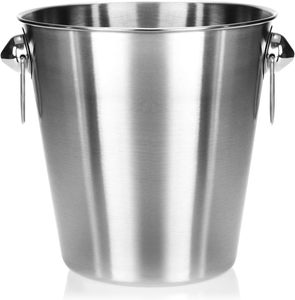 Seau à glace en acier galvanisé 24L avec poignées en corde 46x33x31 cm - Product Image 3