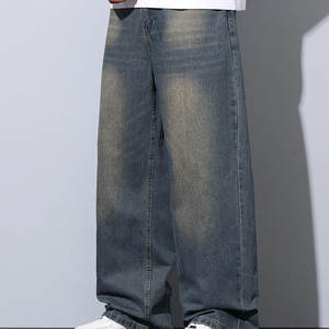 กางเกงยีนส์โอเวอร์ไซส์สำหรับผู้ชายกางเกงยีนส์โอเวอร์ไซส์แฟชั่นพรีเมี่ยม - Product Image 5