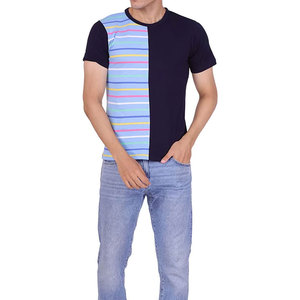 Camiseta de cuello redondo para hombre, manga corta, informal, lisa, para imprimir, informal, más vendida. - Product Image 4