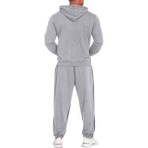 Survêtement de jogging pour hommes à motif solide imprimé au design personnalisé en gros coupe ajustée et écologique avec technique de strass - Product Image 5