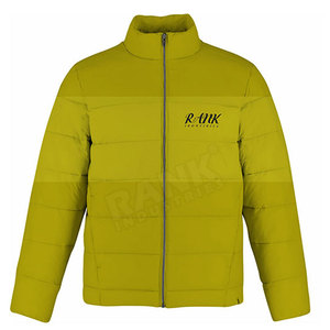 Wholesale Customized Design Printing <b>Men</b> Puffer <b>Jacket</b> with Stand Collar and Front Logo Winter Streetwear - Product Image 1