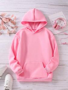 Men's 100% Cotton <b>Thermal</b> <b>Hoodies</b> & Sweatshirts Pullover Style with Embroidered & Flocked 3D Design Loose Fit MOQ 2-10 - Product Image 3