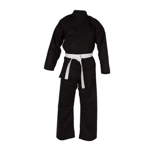 Uniformes de Karate Negros de Alta Calidad con Logotipo Personalizado, 100% Algodón, Transpirables y Ligeros - Product Image 3