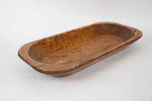 Bol en bois décoratif pour servir les aliments, bol ovale, vaisselle, bol pour servir la pâte, pour la maison, l'hôtel et les restaurants - Product Image 2