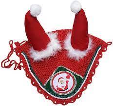 Shemax 2023 OEM แบบมืออาชีพระบายอากาศได้ดีสำหรับป้องกันม้าสีดำสีแดงสีขาวปรับแต่งคริสต์มาสบินม่านหูหมวก - Product Image 4