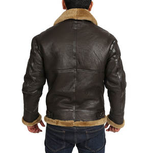Windproof Custom Direct Factory Processing Hot Selling High Quality <b>jacket</b> for <b>men</b> Classic College Style <b>trucker</b> <b>Leather</b> <b>Jackets</b> - Product Image 2