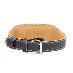 Ceinture de gymnastique de haute qualité Logo personnalisé soutien du dos Fitness musculation en cuir ceinture d'haltérophilie ceinture en cuir de vachette chaude - Product Image 3