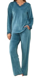 ชุดนอนผ้าฝ้ายระบายอากาศผ้าซาตินถัก2ชิ้นสำหรับใส่ในบ้านดีไซน์เนอร์สำหรับฤดูร้อนและฤดูใบไม้ผลิ - Product Image 6