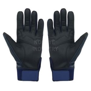 Gants de frappeur unisexes professionnels en cuir pour baseball et softball, design imperméable, sangle de poignet réglable, manchette longue pour un confort optimal - Product Image 4